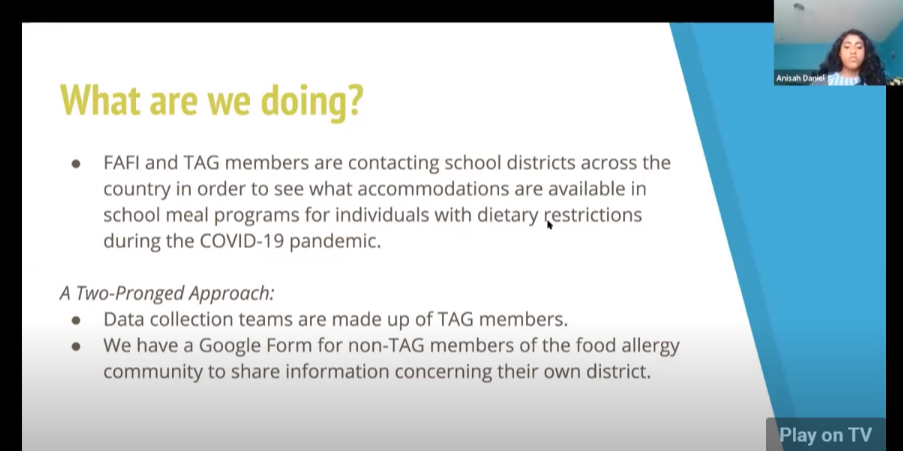 Food Insecurity & TAG What TAG Can Do